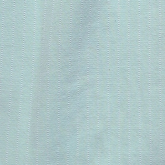 Lululemon Wunder Under Cropped Mint w/Subtle White Stripes Leggings 4 Dot - Picture 4 of 5
